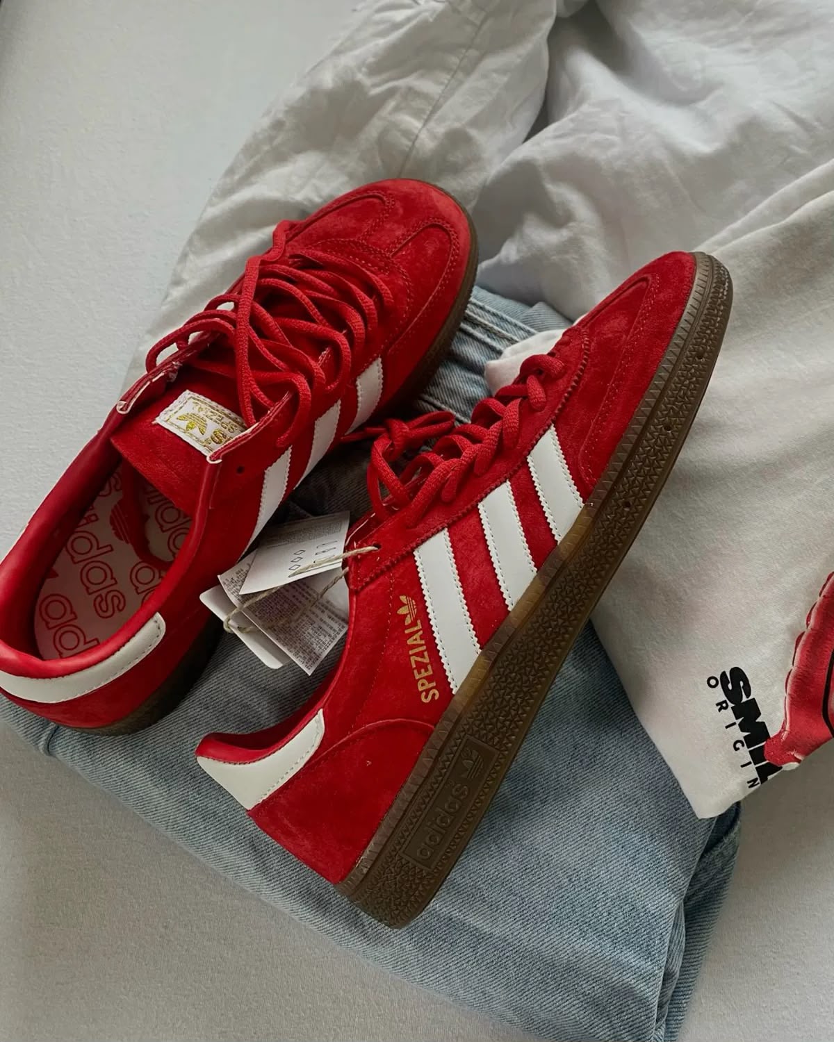 Adidas spezial (couro/ vermelha) foto 2